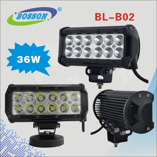 BL-B02  7 Inch 18W Dual Row LED Light Bar