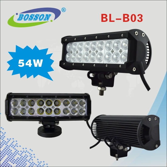 BL-B03  9 Inch 54W Dual Row LED Light Bar